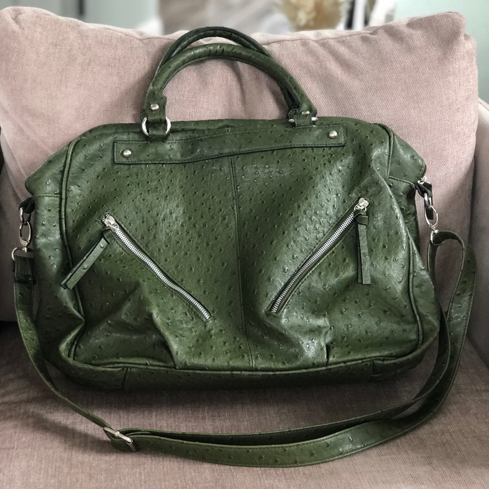 Olive laptop bag